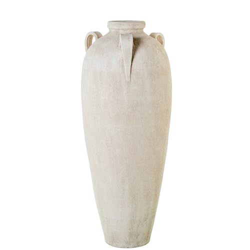 DRW Bodenvase aus Keramik mit 3 Griffen, Sandbeige, 30 x 30 x 80 cm DRW Bodenvase aus Keramik mit 3 Griffen, Sandbeige, 30 x 30 x 80 cm von DRW