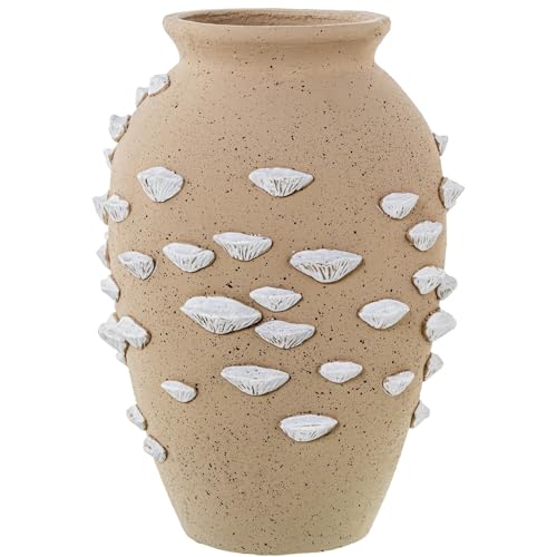 DRW Bodenvase aus Keramik mit Dekor aus Keramikschalen aus Natur, 29 x 29 x 40 cm DRW Bodenvase aus Keramik mit Dekor aus Keramikschalen aus Natur, 29 x 29 x 40 cm von DRW