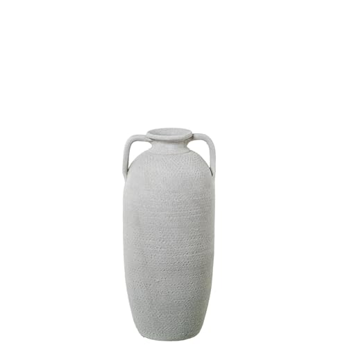 DRW Bodenvase mit Keramikgriffen, Sandweiß, 19 x 19 x 50 cm DRW Bodenvase mit Keramikgriffen, Sandweiß, 19 x 19 x 50 cm von DRW