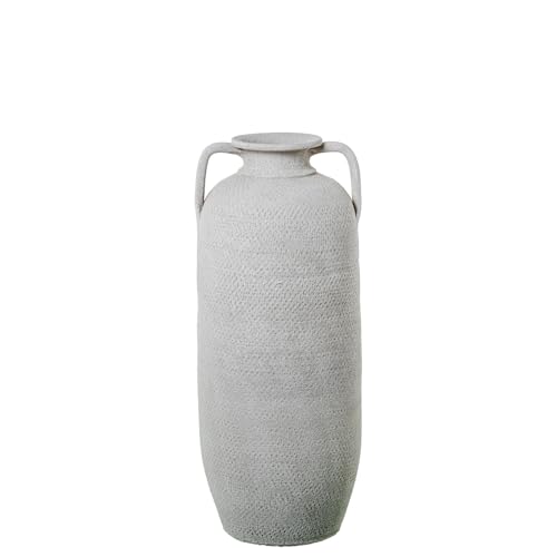 DRW Bodenvase mit Keramikgriffen, Sandweiß, 26 x 26 x 60 cm DRW Bodenvase mit Keramikgriffen, Sandweiß, 26 x 26 x 60 cm von DRW