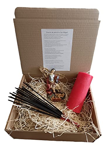 DRW Box mit Erzengel San Michael und Kerze Antrag und Weihrauch DRW Box mit Erzengel San Michael und Kerze Antrag und Weihrauch von DRW