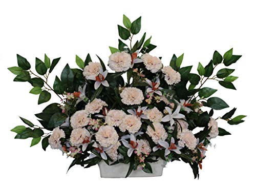 DRW Centro Blumenzwerg Heilige Zementerie gegen Sepultur, Beige 70 x 60 cm von DRW