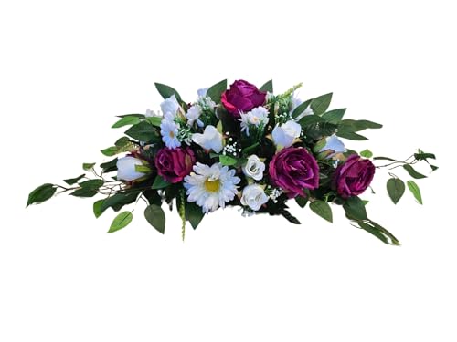 DRW Centro Flores Zementerie, erweitert in Farbtönen Weiß und Fuchsia, 65 cm DRW Centro Flores Zementerie, erweitert in Farbtönen Weiß und Fuchsia, 65 cm von DRW