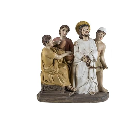 DRW Darstellung des Urteils des Herodes aus handbemaltem Harz, 11 cm DRW Darstellung des Urteils des Herodes aus handbemaltem Harz, 11 cm von DRW