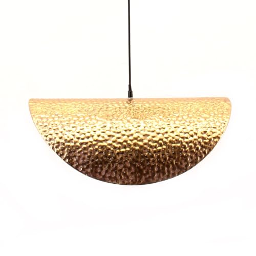 DRW Deckenlampe aus vergoldetem Metall, 50 x 29 x 19 cm von DRW