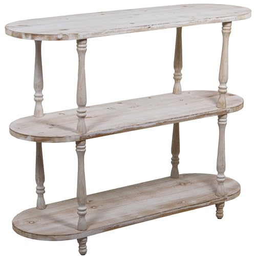 DRW Eingangstisch mit 2 Einlegeböden aus Holz, weiß, 120 x 40 x 93 cm DRW Eingangstisch mit 2 Einlegeböden aus Holz, weiß, 120 x 40 x 93 cm von DRW