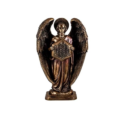 DRW Engel Metatron Figur aus Harz, handbemalt, Bronze, 30 cm von DRW