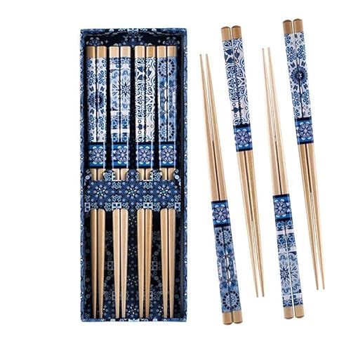 DRW Essstäbchen-Set, Arabesk, Blau, 4 Essstäbchen, 22 cm DRW Essstäbchen-Set, Arabesk, Blau, 4 Essstäbchen, 22 cm von DRW