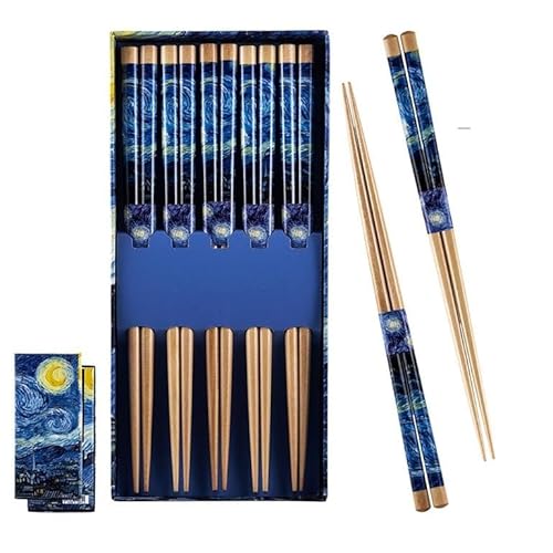 DRW Essstäbchen-Set für Sternennacht, 5 Essstäbchen, 30 cm DRW Essstäbchen-Set für Sternennacht, 5 Essstäbchen, 30 cm von DRW