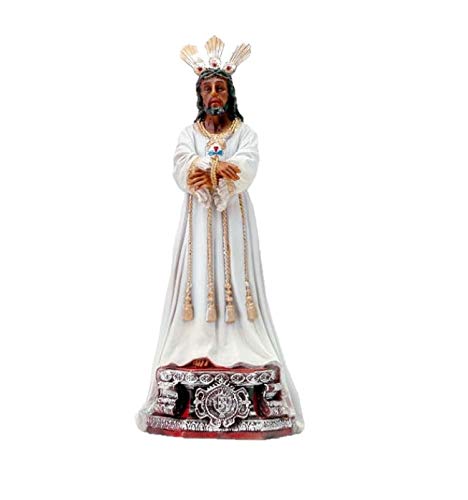 DRW Figur Christus Christus Harz in PVC-Box mit Geschichte, Weiß, 10 cm hoch von DRW