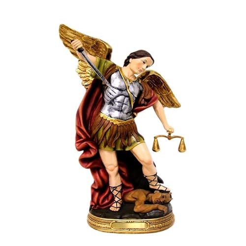 DRW Figur Erzengel St. Michael mit Waage 40 cm hoch, bunt, Alto von DRW