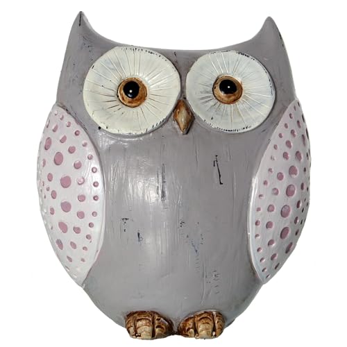 DRW Figur Eule, grau, Harz, 10,5 x 7 x 14,5 cm DRW Figur Eule, grau, Harz, 10,5 x 7 x 14,5 cm von DRW