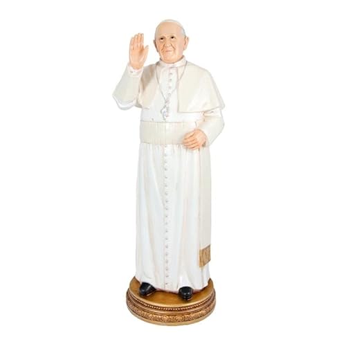 DRW Figur Papst Franziskus, handbemalt, Harz, 40 cm von DRW