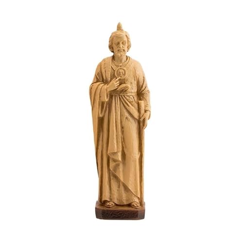 DRW Figur San Judas Imitation aus Holz, Kunstharz, handbemalt, Harz, bunt, Medidas: 20 cm von DRW