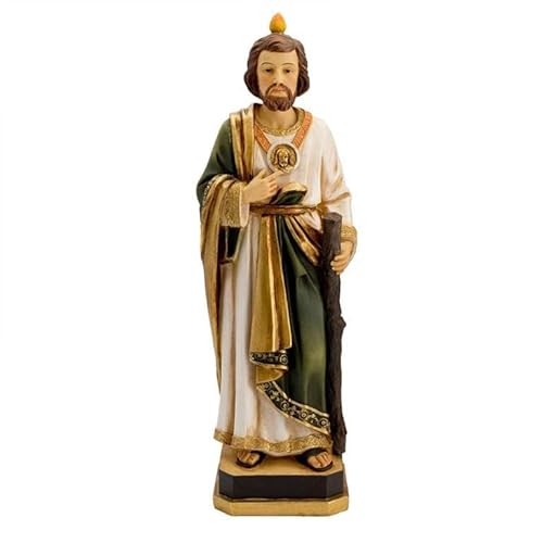 DRW Figur San Judas Peana Quadrat Harz handbemalt, 32 cm von DRW