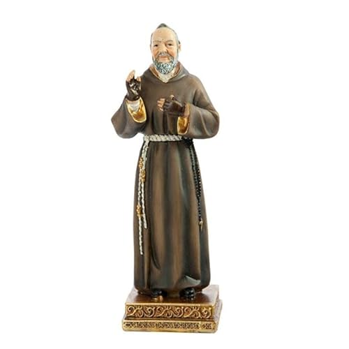 DRW Figur San PIO Harz handbemalt, 15 cm von DRW