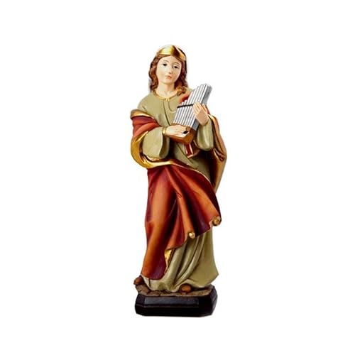 DRW Figur Santa Cecilia, handbemalt, Harz, 20 cm DRW Figur Santa Cecilia, handbemalt, Harz, 20 cm von DRW