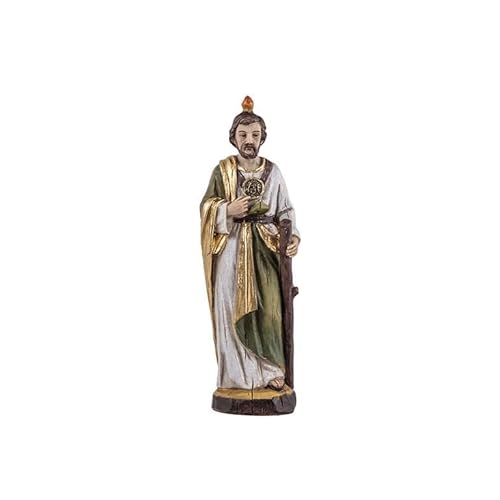 DRW Figur des Heiligen Judas Thadtäus Patron der schwierigen und verzweifelten Ursachen, aus Kunstharz, handbemalt, Holzstil, 14 cm DRW Figur des Heiligen Judas Thadtäus Patron der schwierigen und verzweifelten Ursachen, aus Kunstharz, handbemalt, Holzstil, 14 cm von DRW