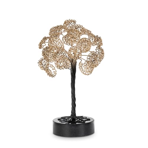 DRW Figur eines Baumes aus Messing in Gold und Schwarz, 20 x 20 x 20 cm von DRW