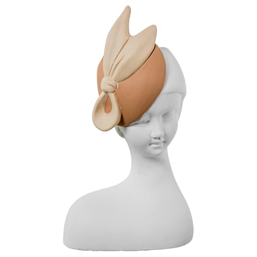 DRW Figur eines Mädchens mit Keramikschleife in Weiß und Creme, 19 x 14 x 34 cm von DRW