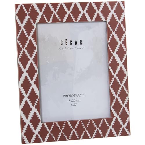 DRW Fotorahmen aus Kunstharz für 15 x 20 cm in Rot und Weiß, 1,7 x 21,5 x 26,7 cm DRW Fotorahmen aus Kunstharz für 15 x 20 cm in Rot und Weiß, 1,7 x 21,5 x 26,7 cm von DRW