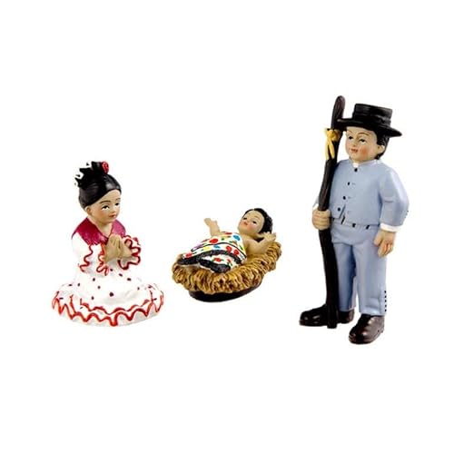 DRW Geheimnis Andaluz Chulapo 3 Stück Handbemalte Harz 8 cm DRW Geheimnis Andaluz Chulapo 3 Stück Handbemalte Harz 8 cm von DRW