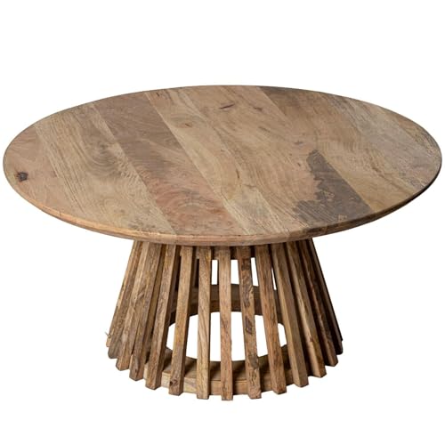 DRW Großer Beistelltisch aus Holz in Natur, 80 x 80 x 39 cm DRW Großer Beistelltisch aus Holz in Natur, 80 x 80 x 39 cm von DRW