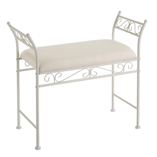 DRW Hocker aus Metall in Weiß DRW Hocker aus Metall in Weiß von DRW