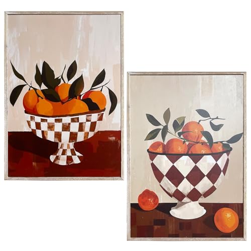 DRW Holz-Altarbild mit Obstschalen in Orange, Weiß und Braun, 24 x 2 x 34 cm DRW Holz-Altarbild mit Obstschalen in Orange, Weiß und Braun, 24 x 2 x 34 cm von DRW