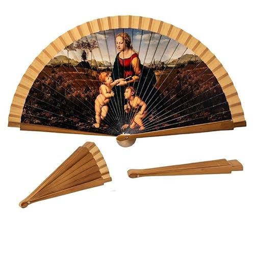 DRW Holzfächer dekoriert mit Bild La Bella Blumenkasten von Raphael, 42 cm DRW Holzfächer dekoriert mit Bild La Bella Blumenkasten von Raphael, 42 cm von DRW