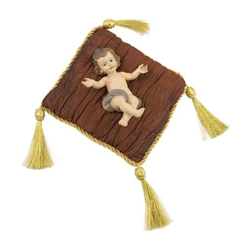 DRW Jesuskind mit Kissen aus Harz, handbemalt, 13 cm DRW Jesuskind mit Kissen aus Harz, handbemalt, 13 cm von DRW