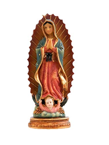 DRW Jungfrau von Guadeloupe aus Harz, 11 cm, mit PVC-Box mit Geschichte DRW Jungfrau von Guadeloupe aus Harz, 11 cm, mit PVC-Box mit Geschichte von DRW