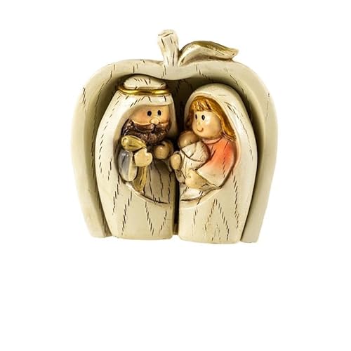 DRW Kindergeheimnis der Apfelform 3-teiliges Set, handbemaltes Harz, 6 x 3 x 7 cm, 6x3x7 cm DRW Kindergeheimnis der Apfelform 3-teiliges Set, handbemaltes Harz, 6 x 3 x 7 cm, 6x3x7 cm von DRW