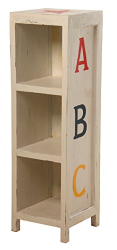 DRW Kinderregal aus antikem Holz, 30 x 30 x 100 cm von DRW