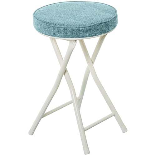 DRW Klapphocker aus Metall und Stoff in Weiß und Grün, 30 x 30 x 49 cm DRW Klapphocker aus Metall und Stoff in Weiß und Grün, 30 x 30 x 49 cm von DRW