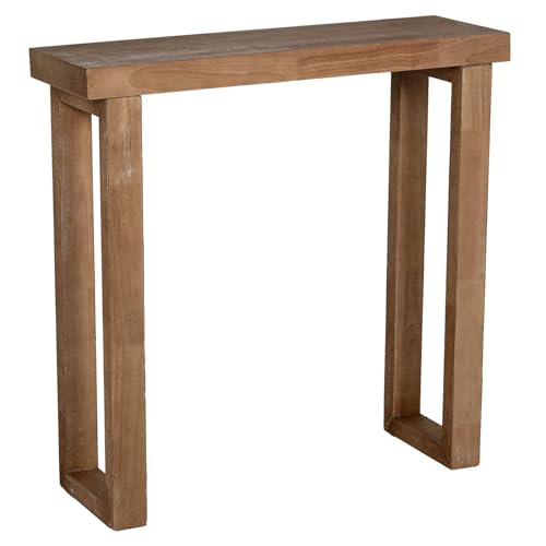 DRW Konsolentisch für den Eingangsbereich aus Holz, 80 x 25 x 80 cm von DRW