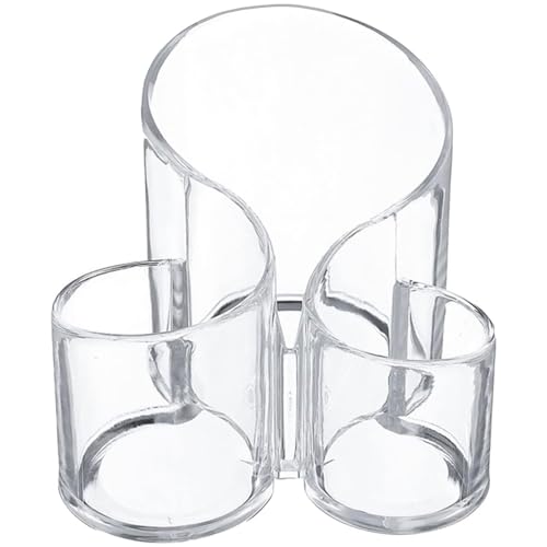 DRW Kosmetik-Organizer aus Acryl mit 3 Fächern in transparent, 14 x 14 x 12 cm DRW Kosmetik-Organizer aus Acryl mit 3 Fächern in transparent, 14 x 14 x 12 cm von DRW