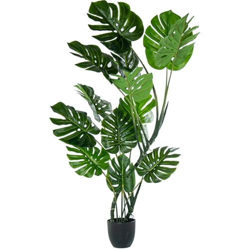 DRW Künstliche Pflanze Monstera aus PU, Grün, 20 x 20 x 170 cm DRW Künstliche Pflanze Monstera aus PU, Grün, 20 x 20 x 170 cm von DRW