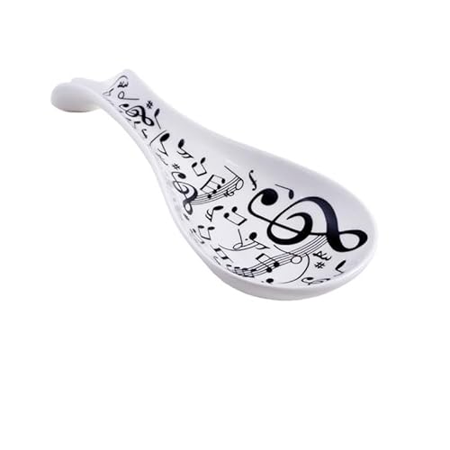 DRW Löffelhalter aus Keramik für Musiknoten, 20 x 8 x 4 cm DRW Löffelhalter aus Keramik für Musiknoten, 20 x 8 x 4 cm von DRW