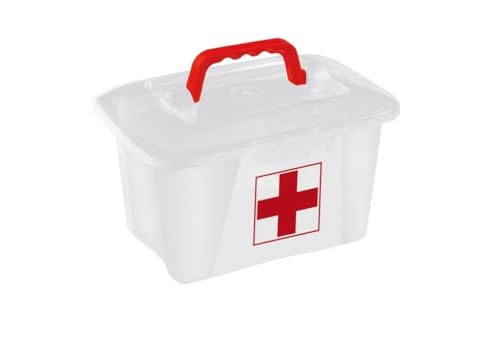 DRW Medizinbox aus PVC mit Griff, 2 l, 2 l DRW Medizinbox aus PVC mit Griff, 2 l, 2 l von DRW