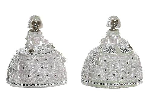 DRW Meninas, Harz, Silber mit Spiegeln, 19.5x13.5x20.5 cm DRW Meninas, Harz, Silber mit Spiegeln, 19.5x13.5x20.5 cm von DRW