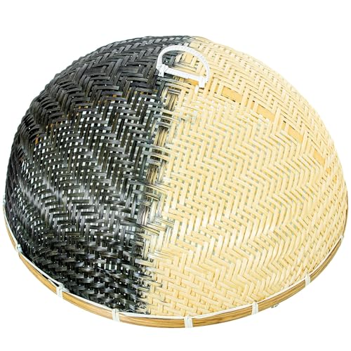 DRW Moskitonetz für Lebensmittel, rund, aus Ratan in Natur und Schwarz, 18 x 37 x 37 cm, Medidas: 18x37x37 cm DRW Moskitonetz für Lebensmittel, rund, aus Ratan in Natur und Schwarz, 18 x 37 x 37 cm, Medidas: 18x37x37 cm von DRW