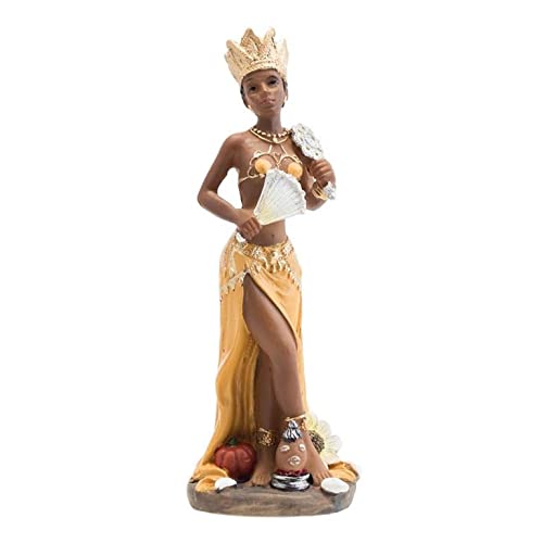 DRW Oshun Oshun Orisha Major Figur aus Harz, handbemalt, Oxum (15 cm) DRW Oshun Oshun Orisha Major Figur aus Harz, handbemalt, Oxum (15 cm) von DRW