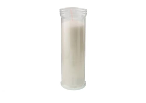 DRW Packung mit 24 weißen transparenten Kerzen, 18,5 cm DRW Packung mit 24 weißen transparenten Kerzen, 18,5 cm von DRW