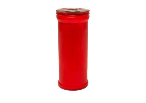 DRW Packung mit 24 roten Kerzen des Heiligen mit Metalldeckel, 14,5 cm DRW Packung mit 24 roten Kerzen des Heiligen mit Metalldeckel, 14,5 cm von DRW