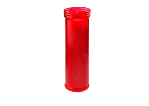 DRW Packung mit 24 Kerzen des Heiligen 19 cm, Wachs und PVC-Futter, Weißer Velon mit rotem Schutzüberzug, Medidas: 5.5x5.5x19 cm DRW Packung mit 24 Kerzen des Heiligen 19 cm, Wachs und PVC-Futter, Weißer Velon mit rotem Schutzüberzug, Medidas: 5.5x5.5x19 cm von DRW
