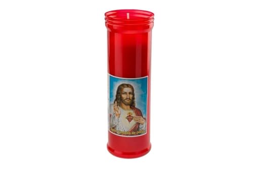 DRW Packung mit 24 roten Kerzen des Heiligen Herzens Jesu, 13 cm DRW Packung mit 24 roten Kerzen des Heiligen Herzens Jesu, 13 cm von DRW