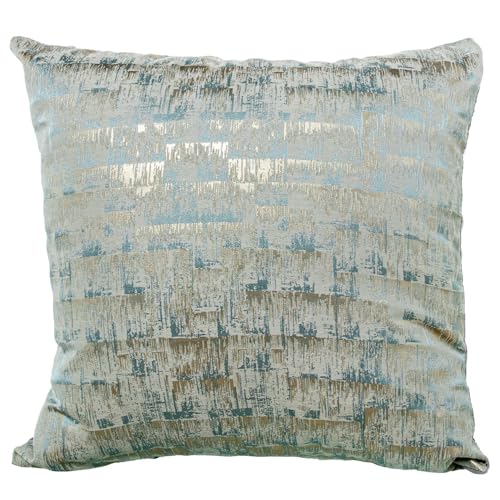 DRW Quadratisches Kissen aus Polyester mit Reißverschluss in Hellblau, 43 x 10 x 43 cm DRW Quadratisches Kissen aus Polyester mit Reißverschluss in Hellblau, 43 x 10 x 43 cm von DRW