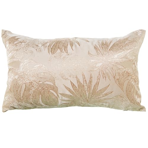 DRW Rechteckiges Kissen aus Polyester mit Reißverschluss in Creme, 50 x 10 x 30 cm DRW Rechteckiges Kissen aus Polyester mit Reißverschluss in Creme, 50 x 10 x 30 cm von DRW