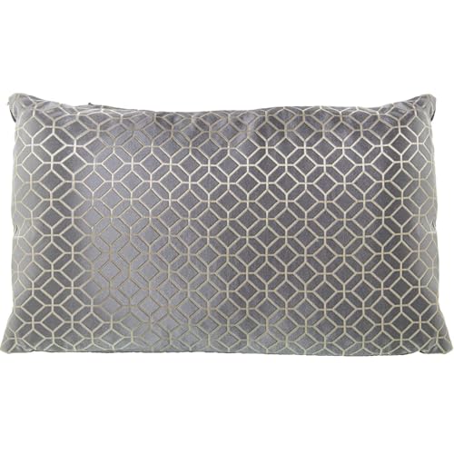 DRW Rechteckiges Kissen aus Polyester mit Reißverschluss mit Achtecken, Grau und Beige, 50 x 30 cm DRW Rechteckiges Kissen aus Polyester mit Reißverschluss mit Achtecken, Grau und Beige, 50 x 30 cm von DRW